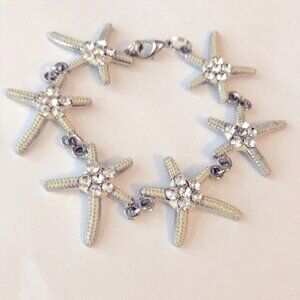 Sea star silver bracelet